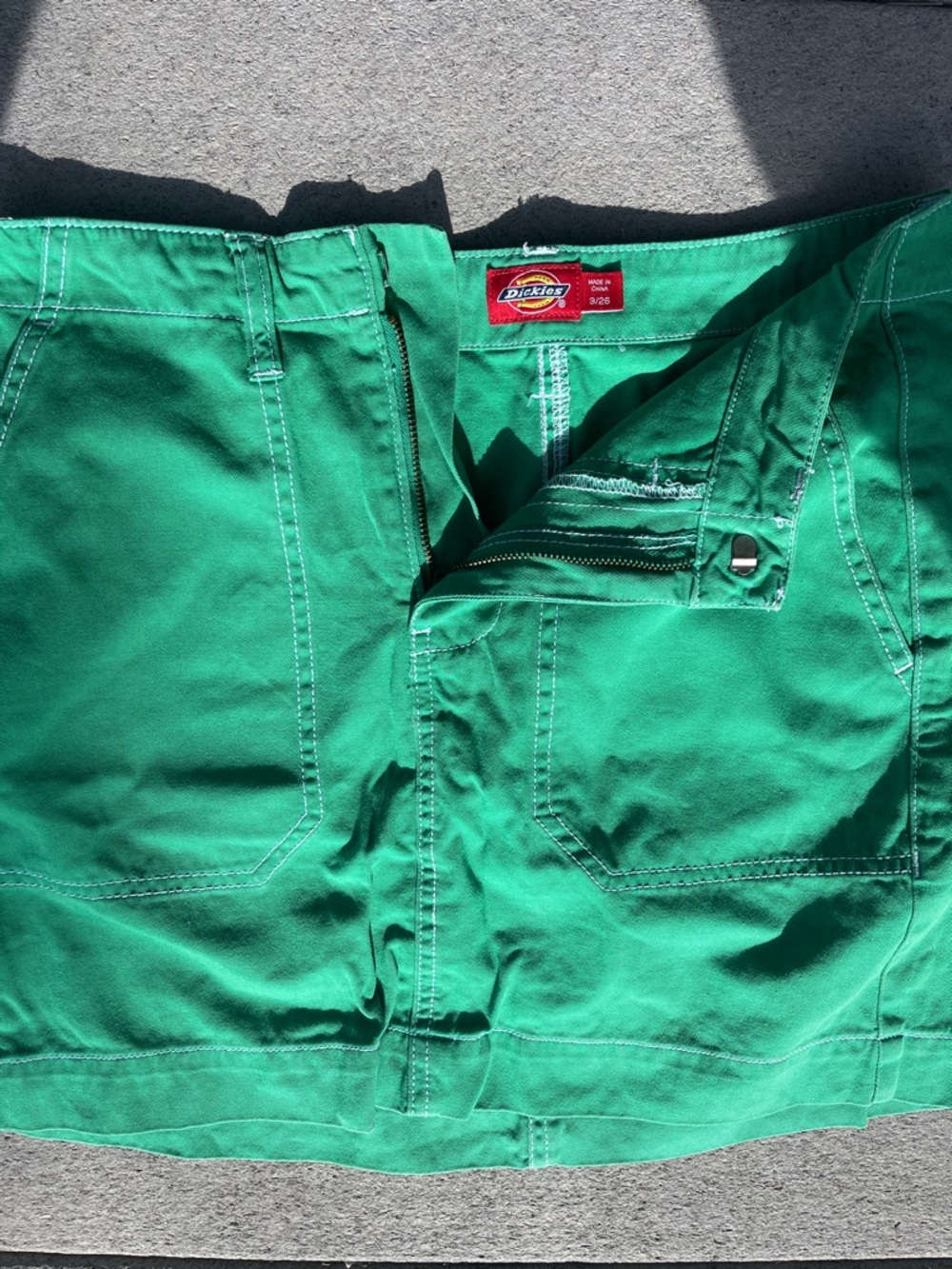 Dickies womans Bright Green skirt